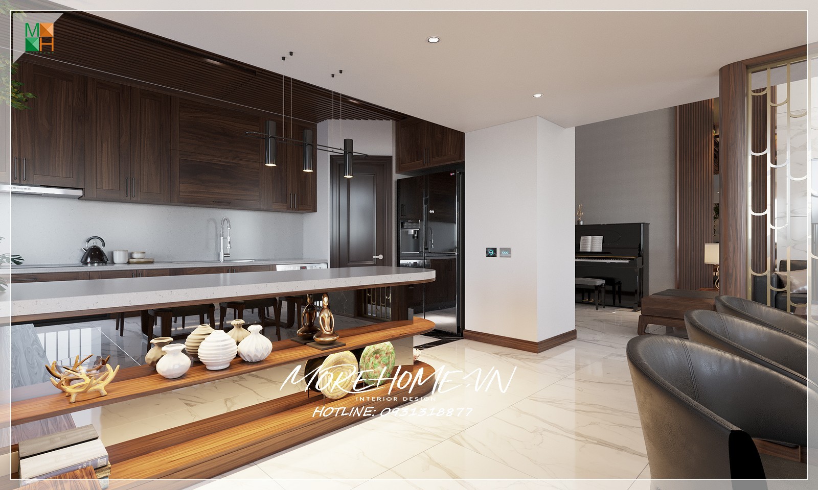 Thiết kế phòng bếp hiện đại